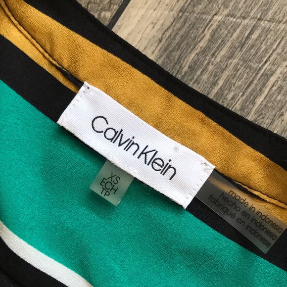 Calvin Klein Multi Stripe Button Down - Picture 3 of 11